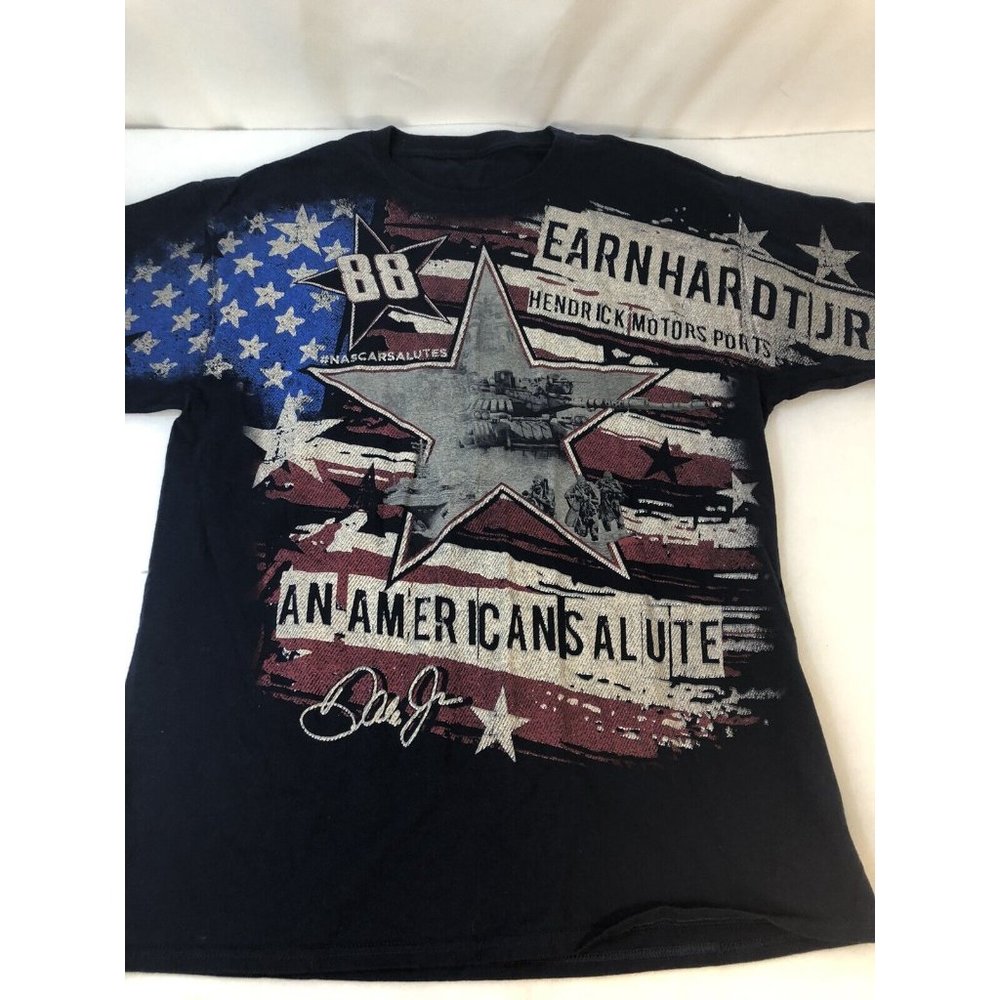 Dale Earnhardt Jr Shirt All Over Double Sided Chase Authentics 2015 Large